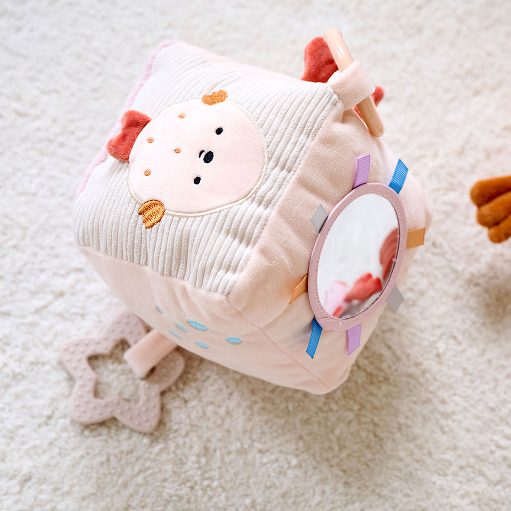 CUBE D'ACTIVITÉ BÉBÉ EN PELUCHE «OCÉAN» | PÊCHE