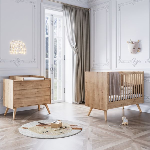 Chambre bébé complète NATURE : un design scandinave 100% écologique