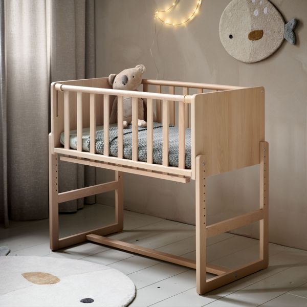 Drap-housse pour lit bébé 60x120 cm - motif feuilles de châtaignier –  Pimousse-store