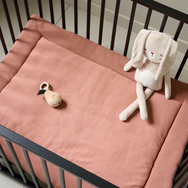 Fond de parc 70x96 cm terracotta en coton biologique par Petite Amélie