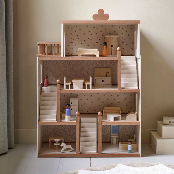 Maison barbie en bois on sale