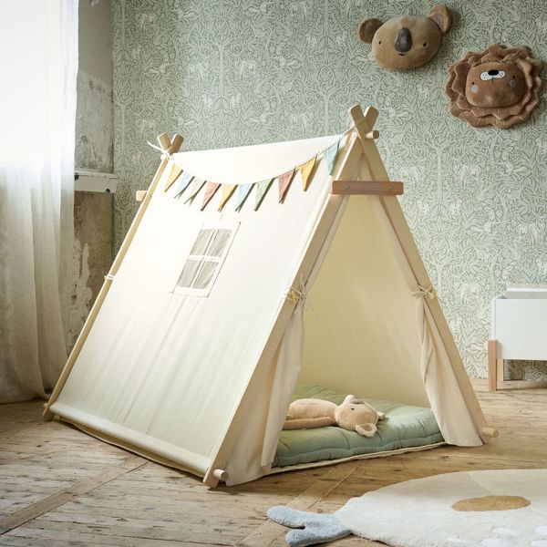 Tente tipi pour Enfant pour l'intérieur et l'extérieur, tipi, Tente de Jeu, avec  Tapis et Coussin, Style bohème : : Jeux et Jouets