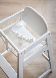 Chaise haute bébé en bois blanc Micuna - 30760