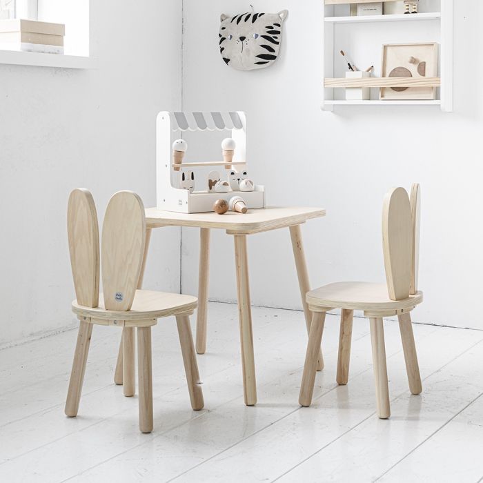 Maison Exclusive - Table de salle à manger en bois avec 4 chaises Naturel