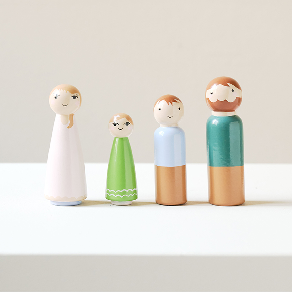 FIGURINES POUR MAISON DE POUPÉES | «Ma Petite Famille Amaranthe»