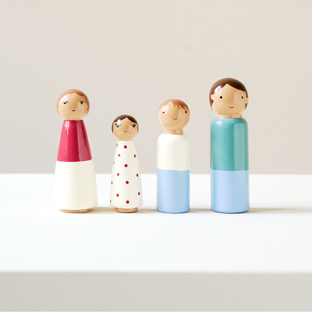 FIGURINES POUR MAISON DE POUPÉES | «Ma Petite Famille Jacinthe»