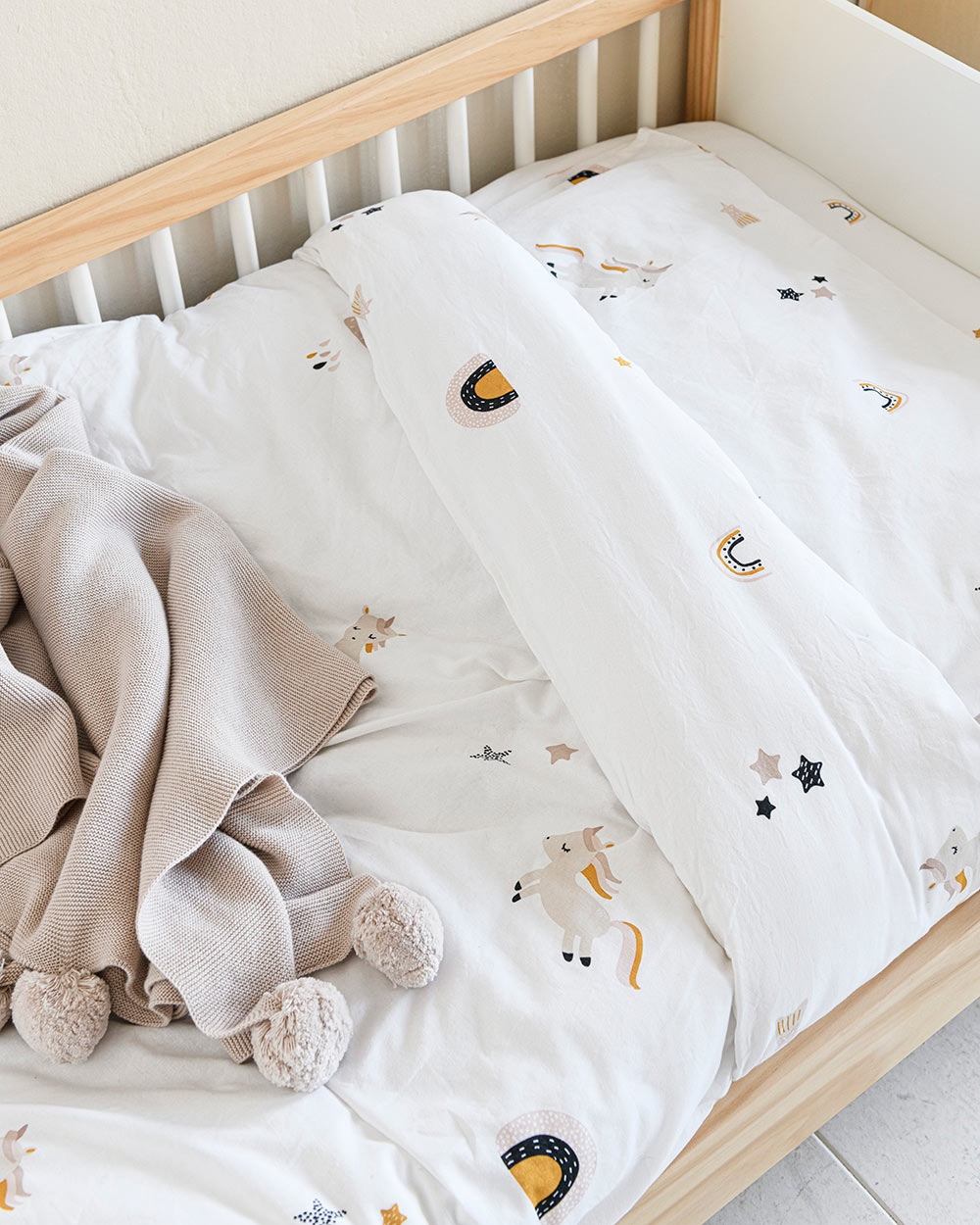 Housse et couette pour lit bébé 70 x 140 cm Alondra, pratique